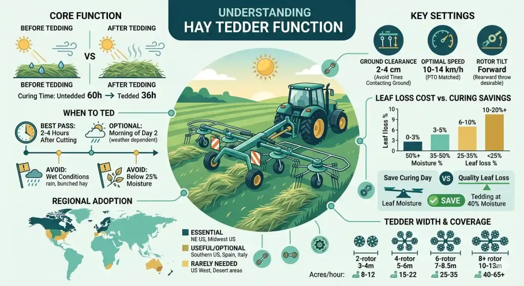 hay tedder function