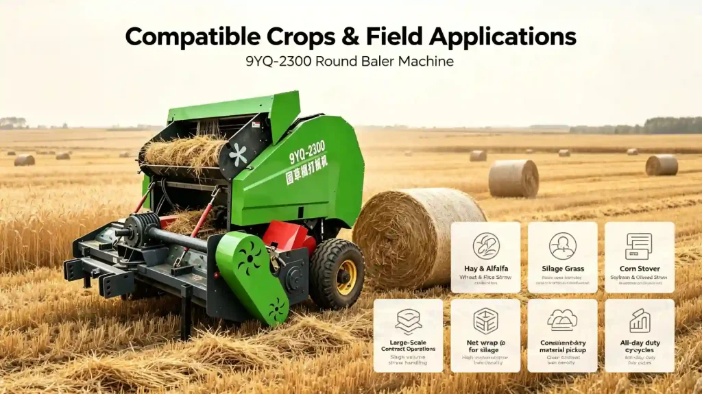 9YQ-2300 Round Baler Machine for Field Applications